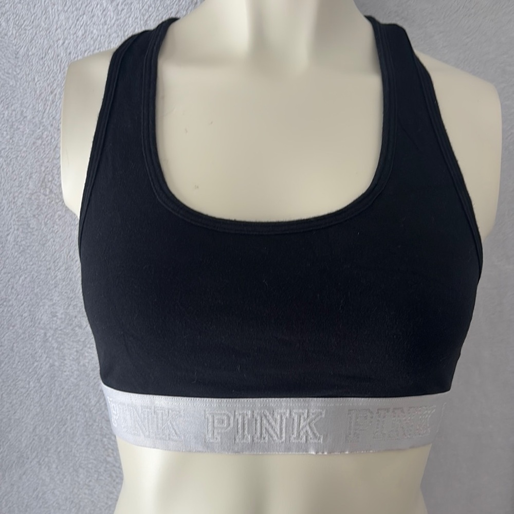 PINK Victoria's Secret Women's Black Sports Bra